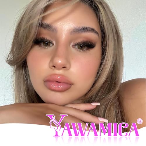 Yawamica Fluffy Lash Clusters Thick 200D Volume Eyelash Clusters 14-20mm Wispy Individual Lashes D Curly Cluster Eyelash Extensions 240pcs DIY Lash Extension for Beginners